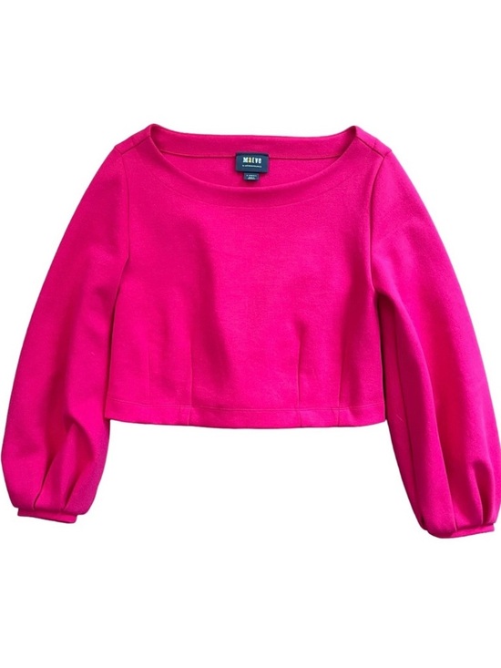 Anthropologie Tops - Maeve Anthropologie Hot Pink Corset Tie Back Top